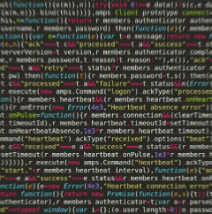 highlighting + minification == pretty pictures minified JavaScript client code